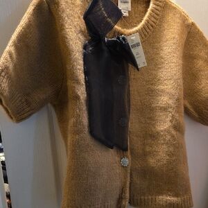 Maeve Tan Knit Cardigan